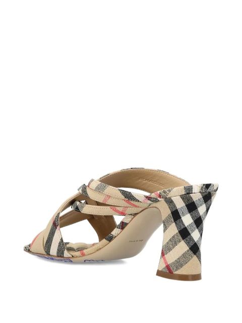 Burberry Sloanne checked sandals - Neutrals