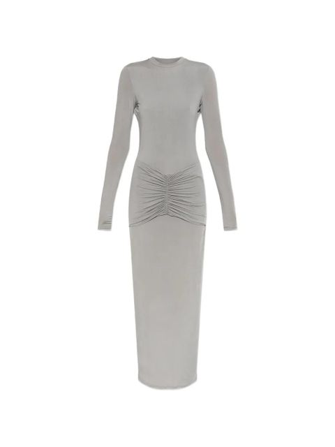 Balmain ruched open-back maxi dress - Grey - zdjęcie produktu nr 1