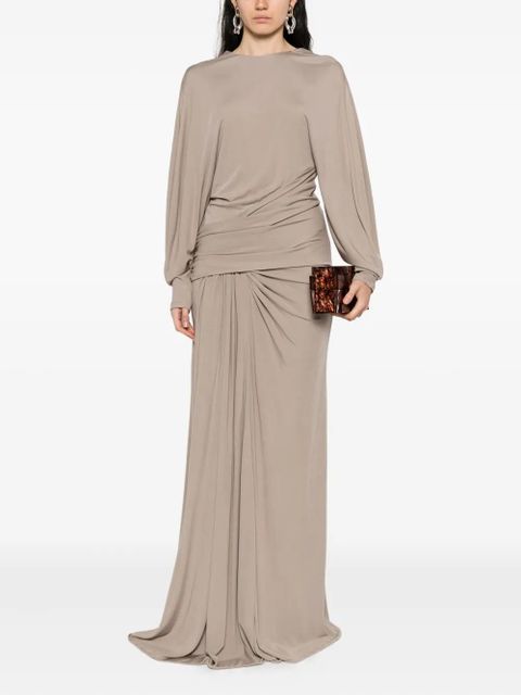 Christopher Esber draped jersey dress - Grey