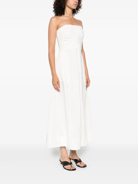 St. Agni strapless midi dress - White
