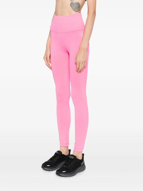 Free People logo-print leggings - Pink