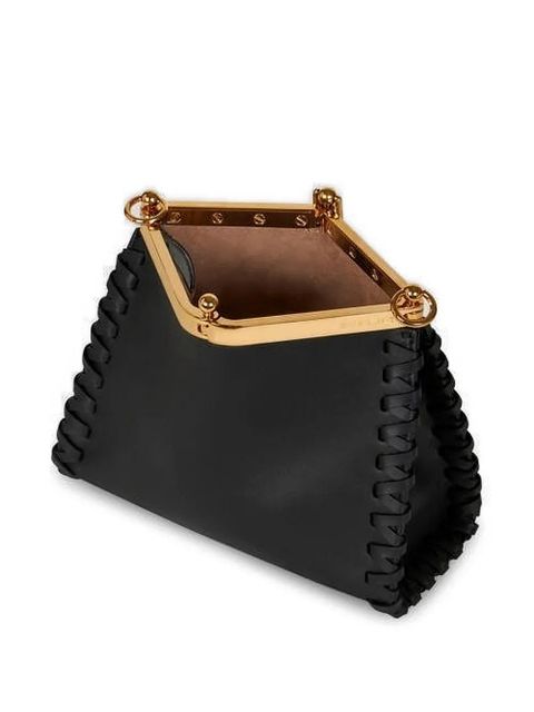 ETRO small Vela leather shoulder bag - Black