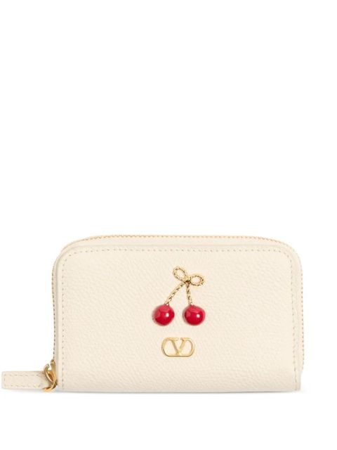 Valentino Garavani Cherryfic zip wallet - Neutrals - zdjęcie produktu nr 1