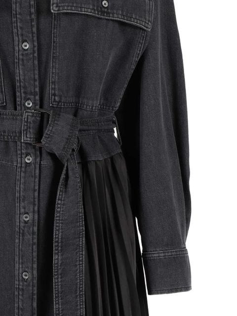 Weekend Max Mara Abito Citrato belted pleated dress - Black