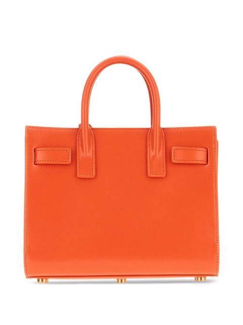 Saint Laurent leather top-handles tote bag - Orange - zdjęcie produktu nr 2