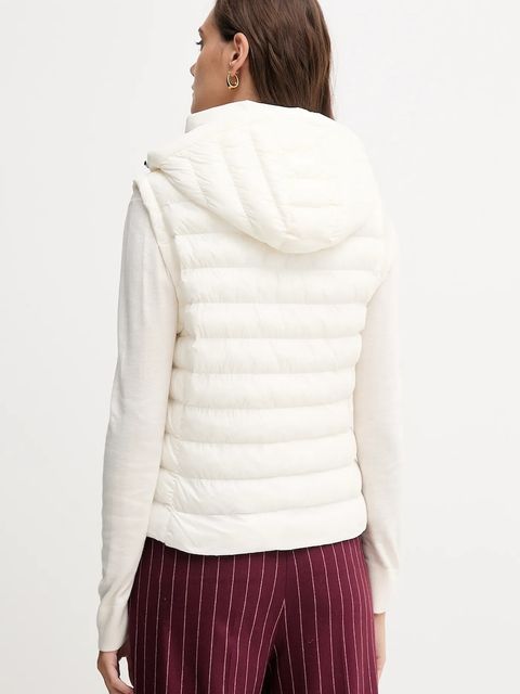 Tommy Hilfiger bezrękawnik kolor beżowy zimowy WW0WW47352