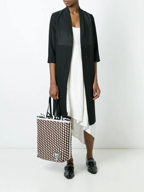 PUCCI geometric pattern frilled shoulder bag - Multicolour - zdjęcie produktu nr 2