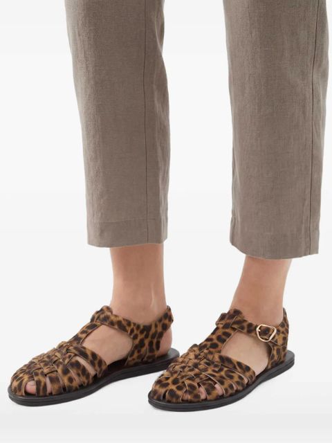 Ancient Greek Sandals Karina pony cage sandals - Brown