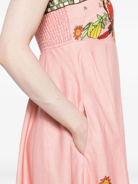 ALEMAIS floral-print A-line dress - Pink - zdjęcie produktu nr 2