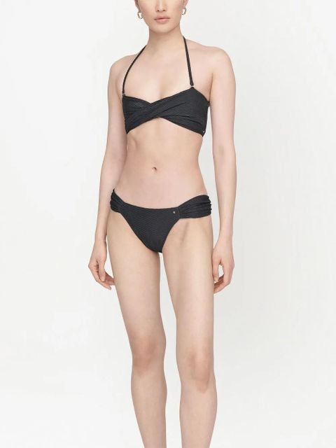ANINE BING Rosa twist bikini top - Black