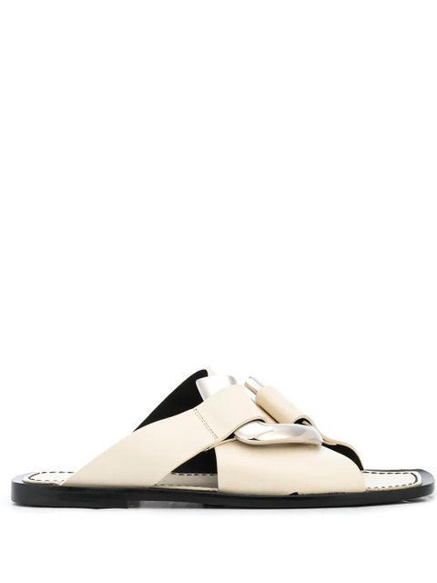Proenza Schouler square-toe slide sandals - White - zdjęcie produktu nr 1