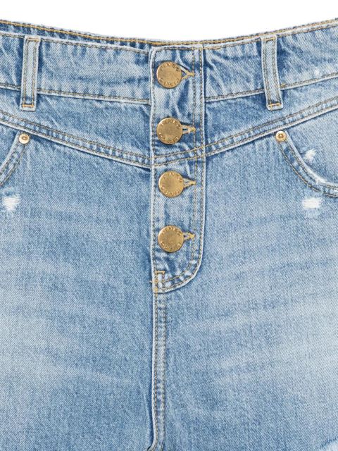 PINKO distressed frayed shorts - Blue