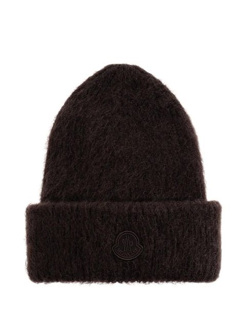 Moncler mohair beanie - Brown - zdjęcie produktu nr 2