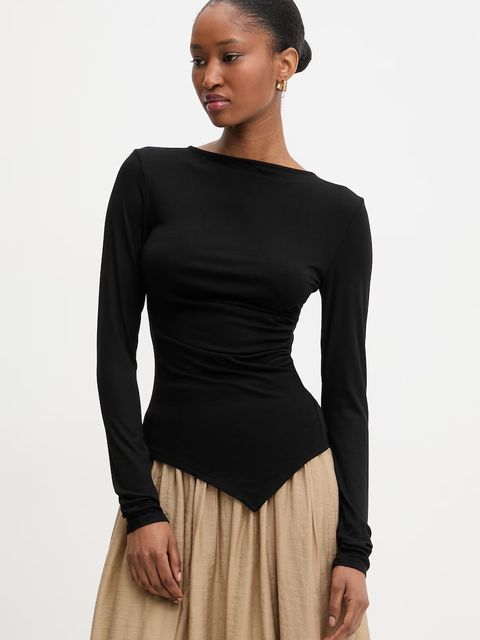 Answear.LAB bluzka asymetryczna damska z wiskozy - zdjęcie produktu nr 1