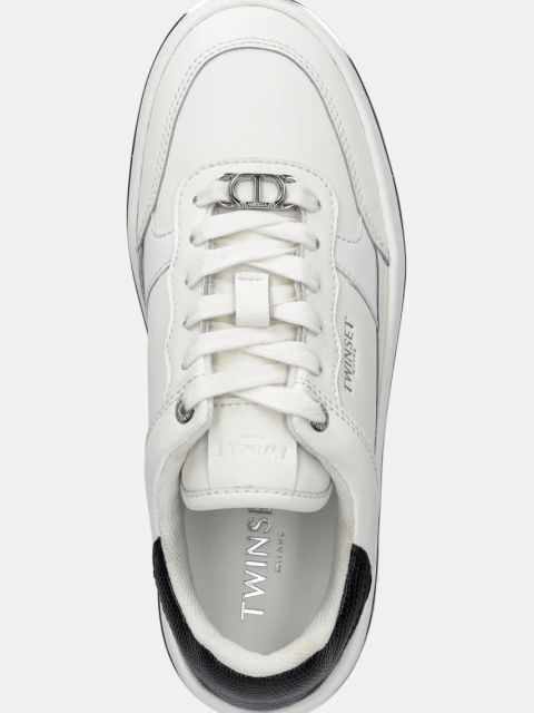 Twinset sneakersy damskie kolor biały 251TCP014