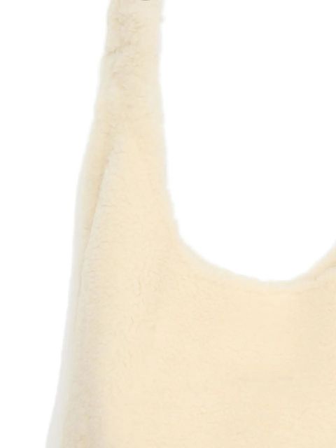 Yves Salomon Curly merino shoulder bag - Neutrals