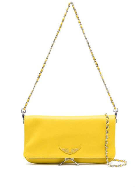 Zadig&Voltaire Rock leather crossbody bag - Yellow - zdjęcie produktu nr 1