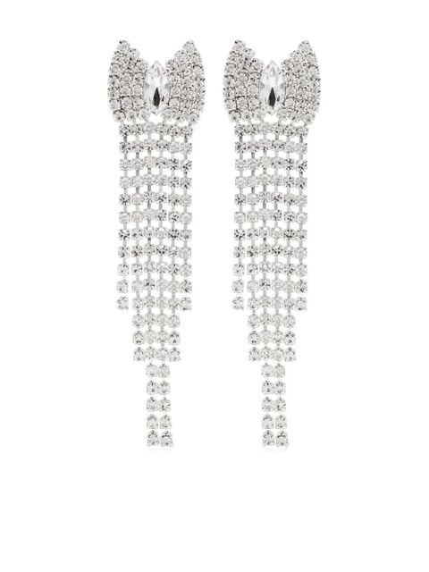 Magda Butrym crystal-embellished chandelier earrings - Silver - zdjęcie produktu nr 1