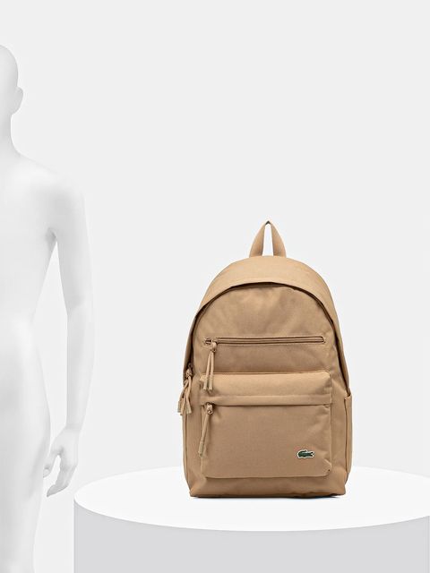 Lacoste plecak kolor zielony duży gładki NU5180NE