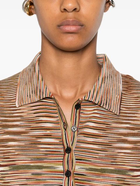 Missoni striped polo shirt - Green