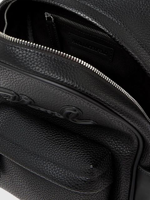 Karl Lagerfeld plecak K/SKUARE damski kolor czarny mały gładki A4W30057