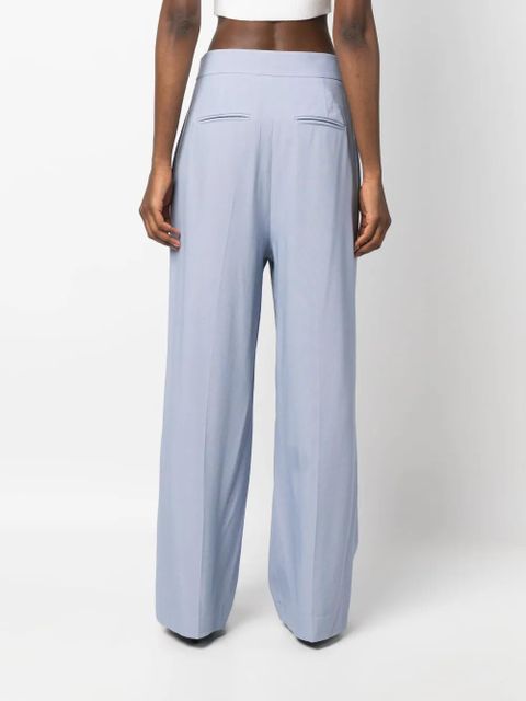 KHAITE high-waisted wide-leg trousers - Purple