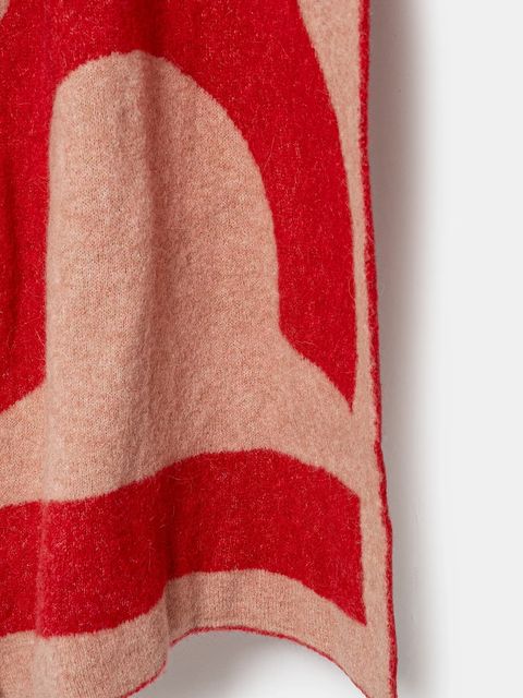 Fiorucci szalik z domieszką wełny Alpaca Scarf kolor czerwony U01FPASC213KN10RD01 - zdjęcie produktu nr 2