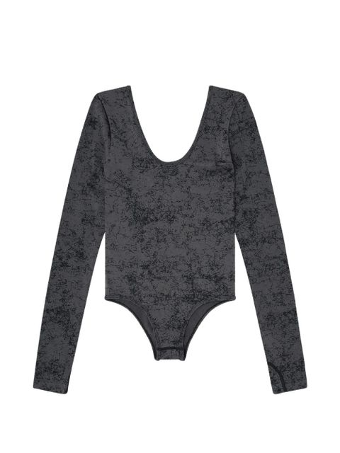 Diesel open-back long-sleeve bodysuit - Grey - zdjęcie produktu nr 1