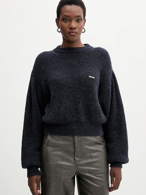 Rotate sweter z wełną 0 kolor granatowy 1142781725