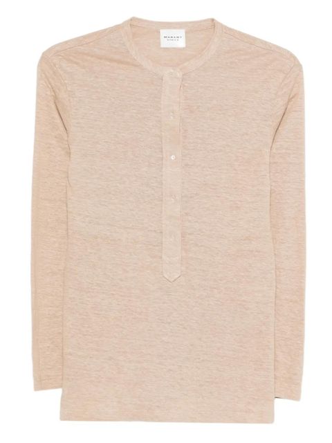 MARANT ÉTOILE Lucy button-down T-shirt - Neutrals - zdjęcie produktu nr 1