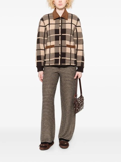 Guest In Residence plaid quilted shirt jacket - Brown - zdjęcie produktu nr 2