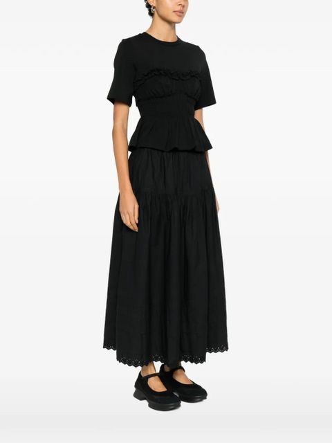 Cecilie Bahnsen ruffled top - Black