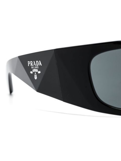 Prada Eyewear A14S shield-frame sunglasses - Black - zdjęcie produktu nr 2