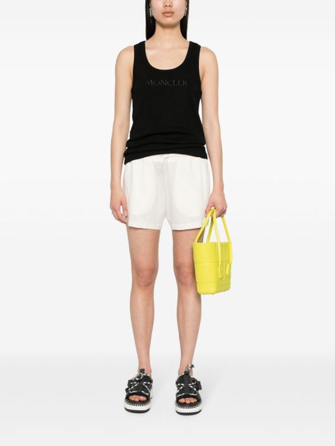 Moncler logo-embroidered tank top - Black