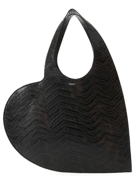 Coperni Heart woven tote bag - Brown - zdjęcie produktu nr 2