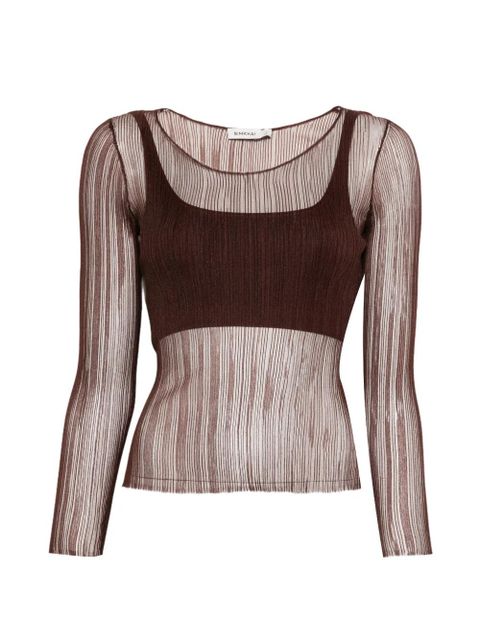 Simkhai square-neck top - Brown - zdjęcie produktu nr 1