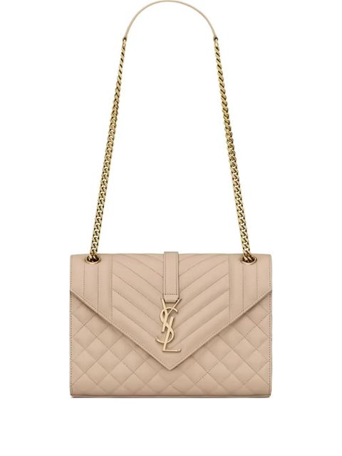 Saint Laurent Envelope medium shoulder bag - Neutrals - zdjęcie produktu nr 1