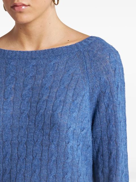 ETRO three-quarter cashmere jumper - Blue - zdjęcie produktu nr 2