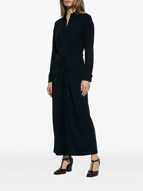 Sportmax tie-front shirt dress - Black