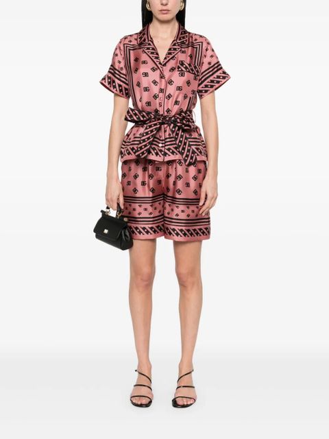 Dolce & Gabbana DNA logo-print shorts - Pink - zdjęcie produktu nr 2