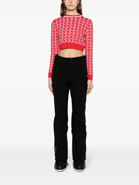 Moncler Grenoble belted cropped ski trousers - Black - zdjęcie produktu nr 2