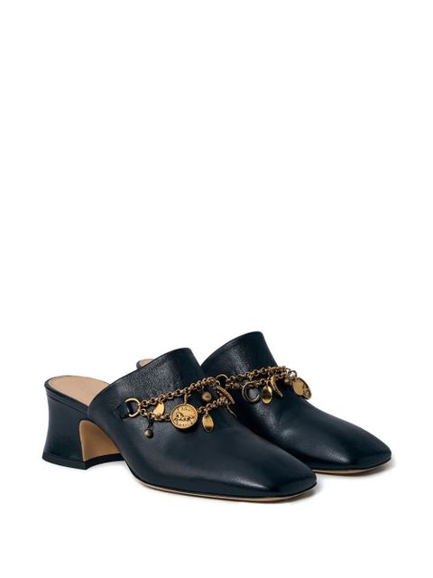 Chloé 80mm charm-embellished heeled mules - Black