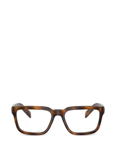Prada Eyewear square-frame glasses - Brown - zdjęcie produktu nr 1