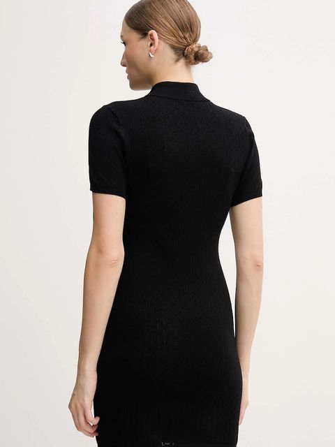 Calvin Klein Jeans sukienka kolor czarny mini dopasowana LV044D309G