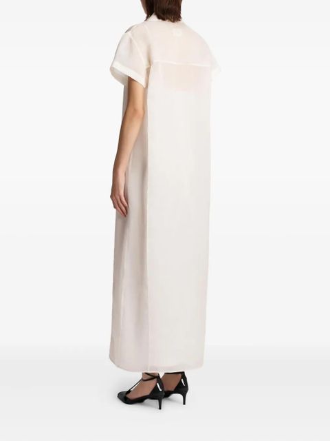 KHAITE Effy buttoned pocket dress - Neutrals