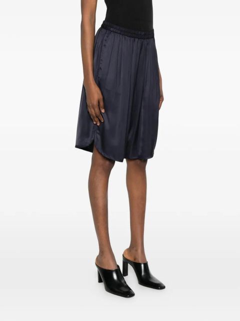 The Frankie Shop Nelis elasticated bermuda shorts - Blue