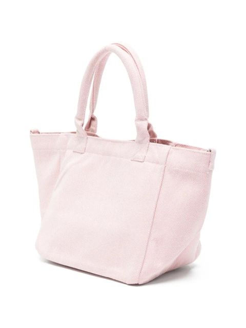 GANNI raspberry-print logo-patch tote bag - Pink
