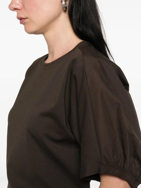 Max Mara ruffled T-shirt - Brown