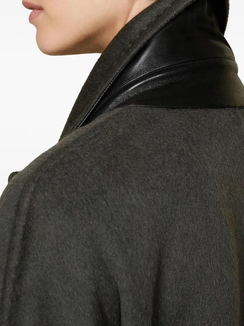 Max Mara Angus double-breasted flap-pocket coat - Grey