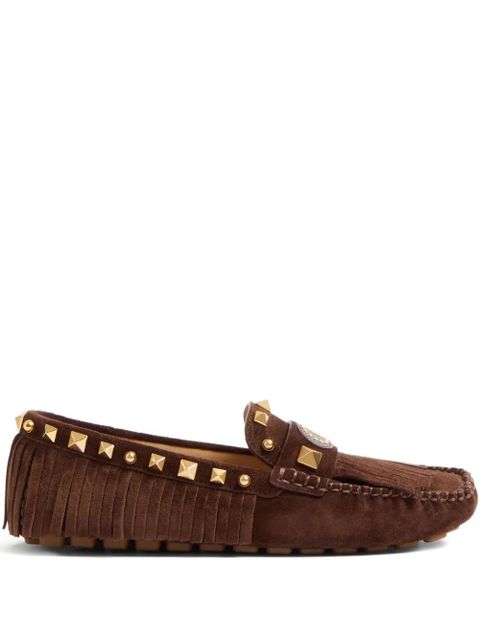 Valentino Garavani Plaster Caster fringed loafers - Brown - zdjęcie produktu nr 1